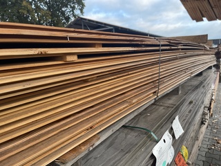 Ca. 72x Douglas halfhoutsrabat, 18x175mm, lengte 500cm